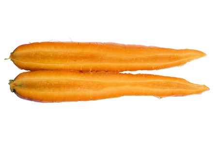 object on white - food carrot close upの写真素材