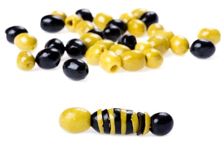 object on white - food Olive close upの写真素材
