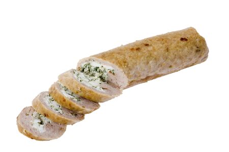 object on white - food meat rollの写真素材
