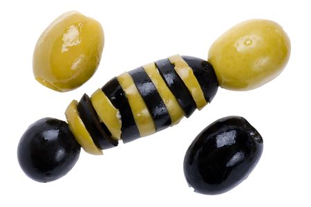 object on white - food Olive close upの写真素材