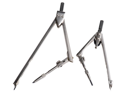 object on white - tool draftsman's instrumentの写真素材