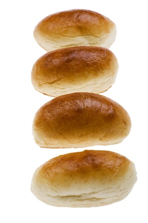 object on white - food patty with cabbageの写真素材