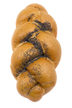 object on white - loaf with poppy seedsの写真素材