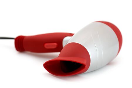 object on white - Folding hairdryer close upの写真素材