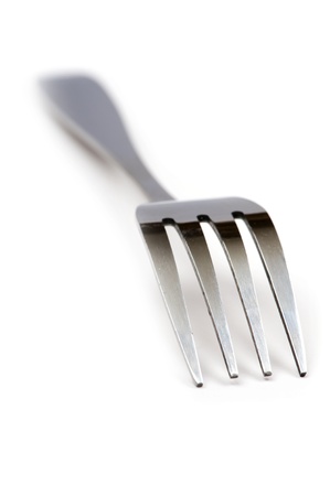 object on white - kitchen utensil forkの写真素材