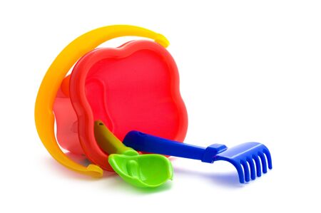 object on white - Bucket toy close upの写真素材