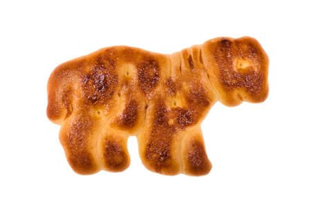 object on white - food cookies close upの写真素材