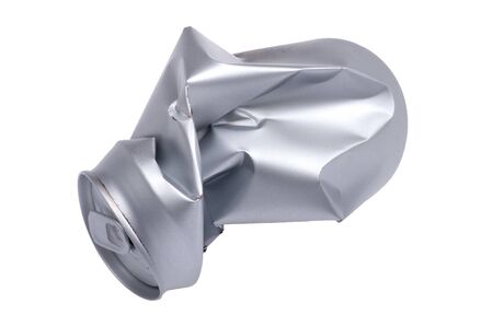 object on white - Crumpled beverage canの写真素材