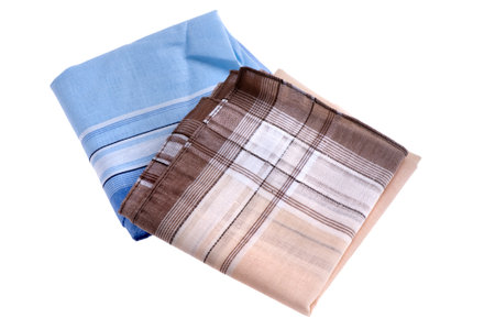 object on white - handkerchief close upの写真素材