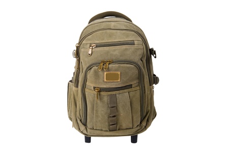 object on white - bag backpack close upの写真素材