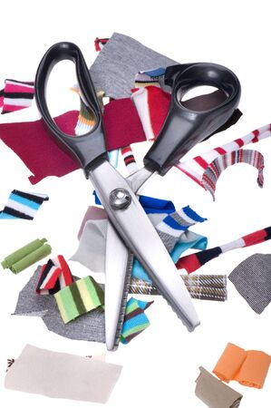 object on white -  tool sewing scissors の写真素材