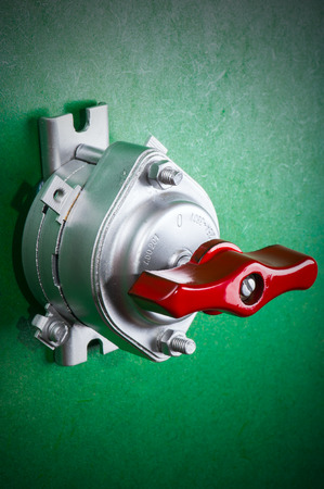 tool on green - chrome retro toggle switch  