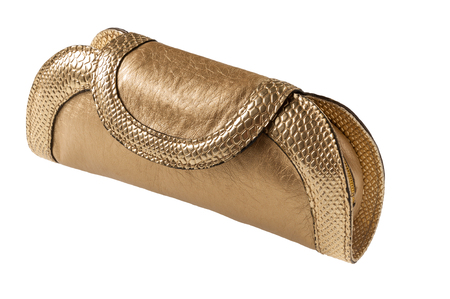 clutch bag isolated on white backgroundの写真素材