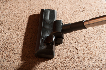 nozzle on the carpet during operation on the carpetの写真素材