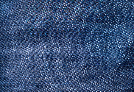 Blue fabric texture background for design.の写真素材