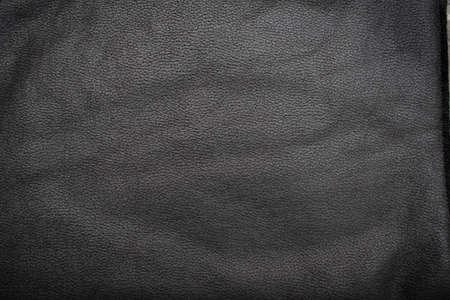 Black leather texture background for design.の写真素材