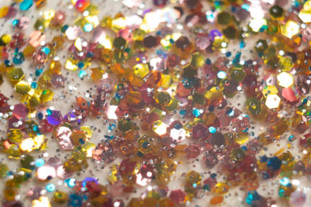 Background with shiny colored crystals close-upの写真素材