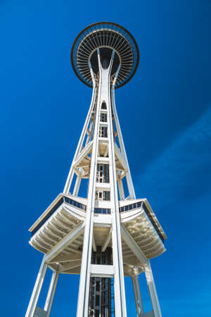 Famous building in Seattle, Skyline tower.のeditorial素材