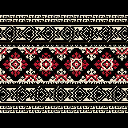 Vector illustration of ukrainian ornamentのイラスト素材