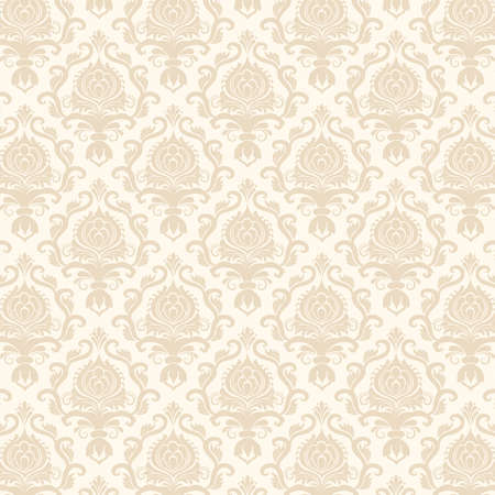 Vector damask seamless pattern backgroundのイラスト素材
