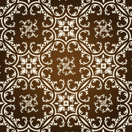 Vector damask seamless pattern backgroundのイラスト素材
