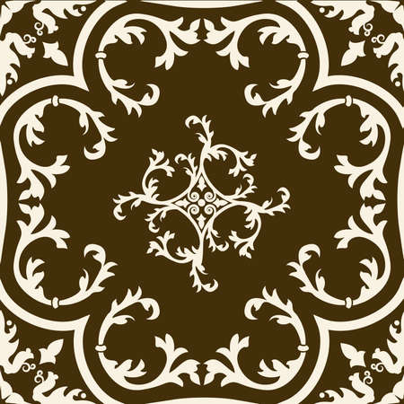 Vector damask seamless pattern elementのイラスト素材