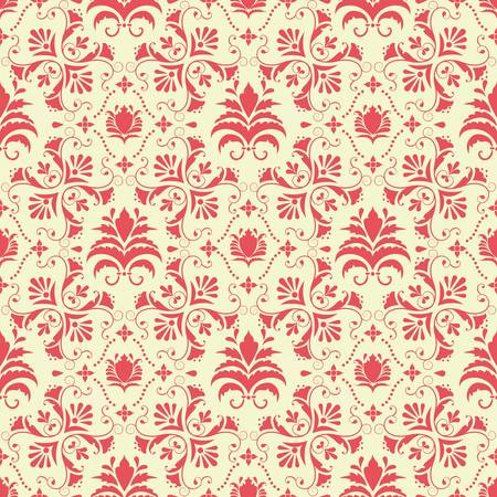 Vector damask seamless pattern backgroundのイラスト素材