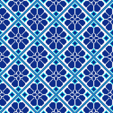 Vector illustration of ukrainian seamless pattern ornament