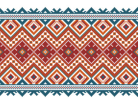 Vector illustration of ukrainian seamless pattern ornament