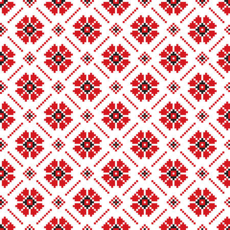 Vector illustration of ukrainian seamless pattern ornament