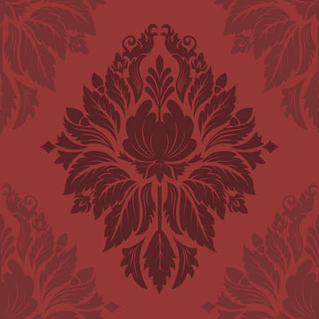 Vector damask seamless pattern element のイラスト素材