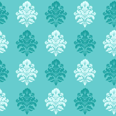 Vector damask seamless pattern backgroundのイラスト素材