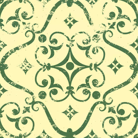 vintage damask seamless pattern element のイラスト素材