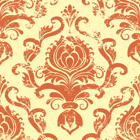 vintage damask seamless pattern element のイラスト素材