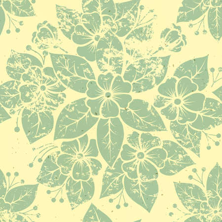 vintage floral seamless pattern element  のイラスト素材