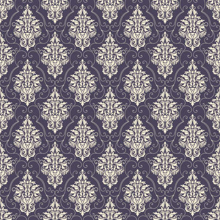 Vector damask seamless pattern background  Elegant luxury texture for wallpapers, backgrounds and page fill のイラスト素材
