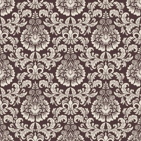 Vector damask seamless pattern background  Elegant luxury texture for wallpapers, backgrounds and page fill のイラスト素材