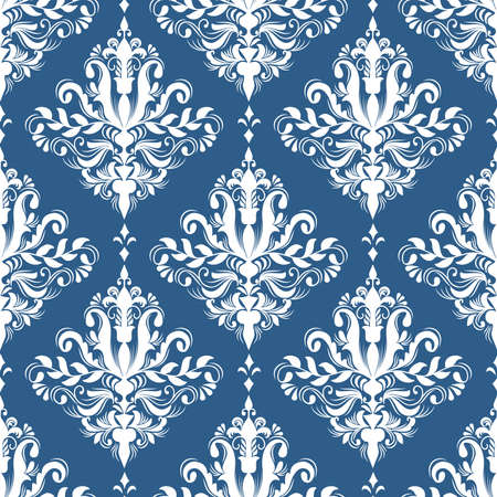 Vector damask seamless pattern background  Elegant luxury texture for wallpapers, backgrounds and page fill のイラスト素材