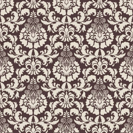 Vector damask seamless pattern background  Elegant luxury texture for wallpapers, backgrounds and page fill のイラスト素材