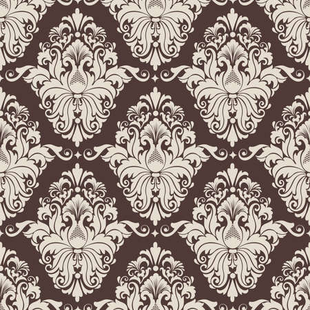 Vector damask seamless pattern background  Elegant luxury texture for wallpapers, backgrounds and page fill のイラスト素材