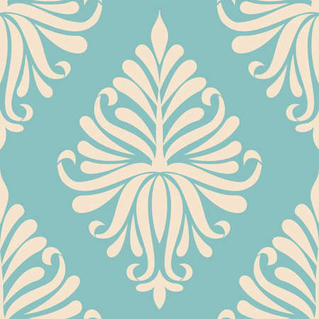 Vector damask seamless pattern element. Elegant luxury texture for wallpapers, backgrounds and page fill.のイラスト素材