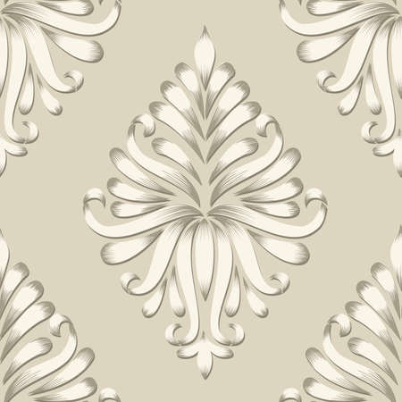 Vector damask seamless pattern element. のイラスト素材