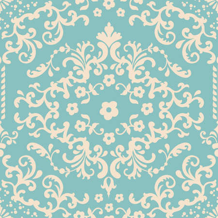 Vector damask seamless pattern element.のイラスト素材