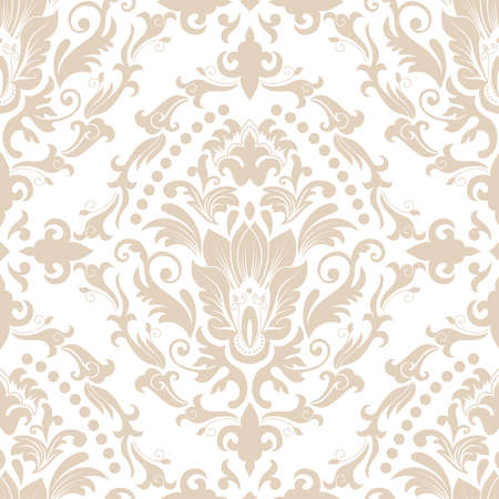 Vector damask seamless pattern element.のイラスト素材