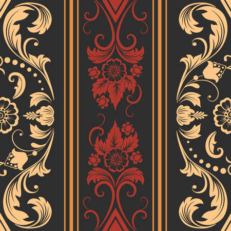 Vector damask seamless pattern element. のイラスト素材