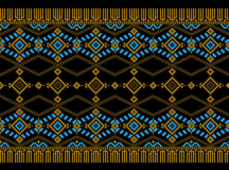 Vector illustration of ukrainian folk seamless pattern ornament.のイラスト素材