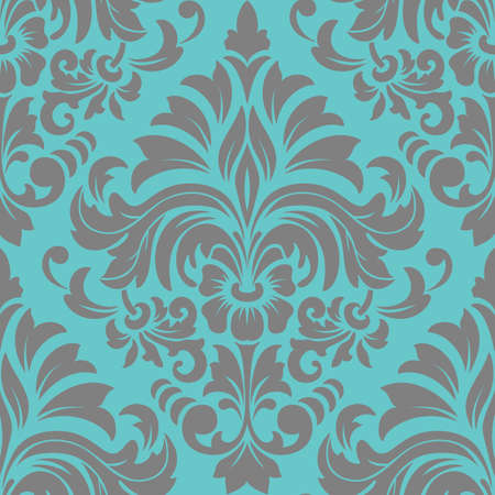 Vector damask seamless pattern element. Elegant luxury texture for wallpapers, backgrounds and page fill.のイラスト素材