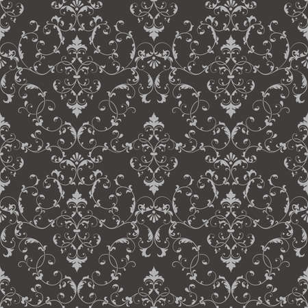 Vector damask seamless pattern background. Elegant luxury texture for wallpapers, backgrounds and page fill.のイラスト素材