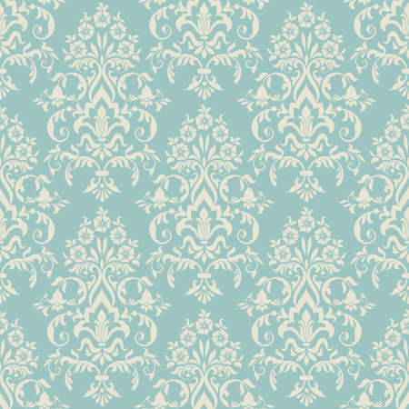 Vector damask seamless pattern background. Elegant luxury texture for wallpapers, backgrounds and page fill.のイラスト素材