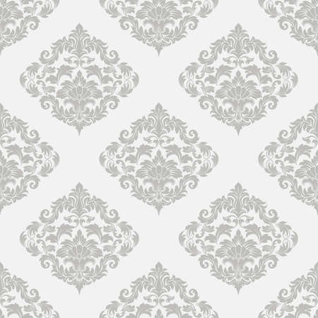 Vector damask seamless pattern background. Elegant luxury texture for wallpapers, backgrounds and page fill.のイラスト素材